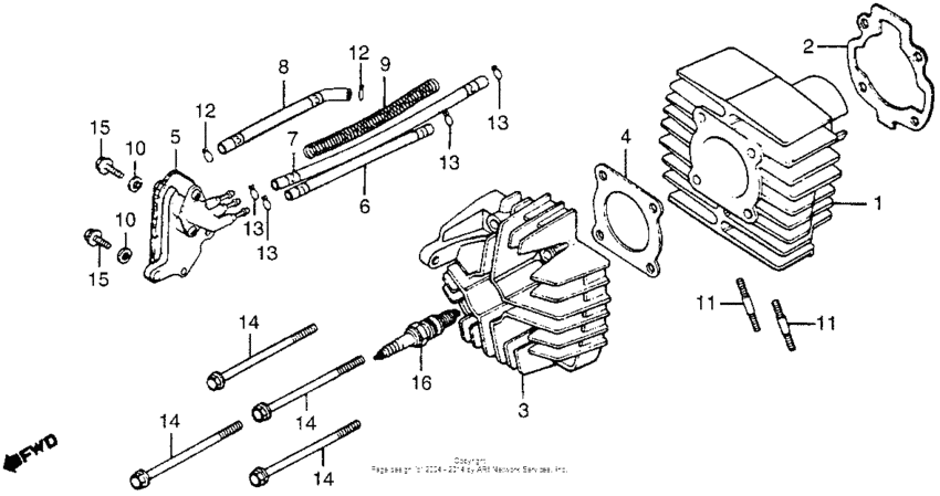 Cylinder head + cylinder 81