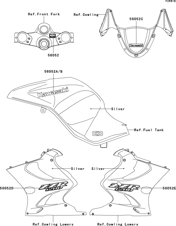 ZX1200 Decals(silver)(c3)