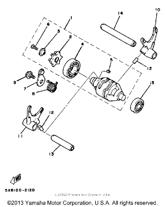 Shift cam-fork
