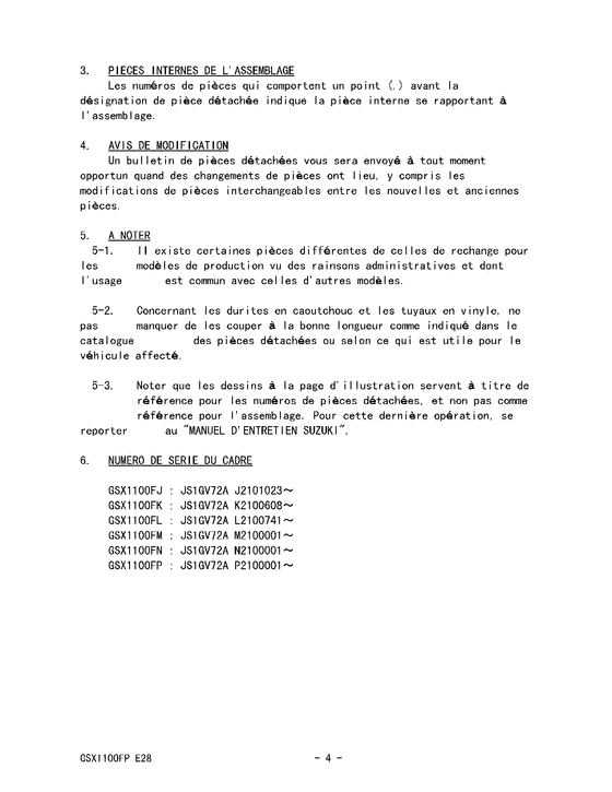 GSX1100 Catalog preface