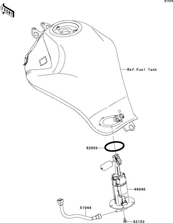 EX650 Топливный насос