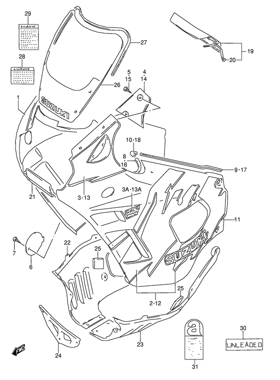Cowling body