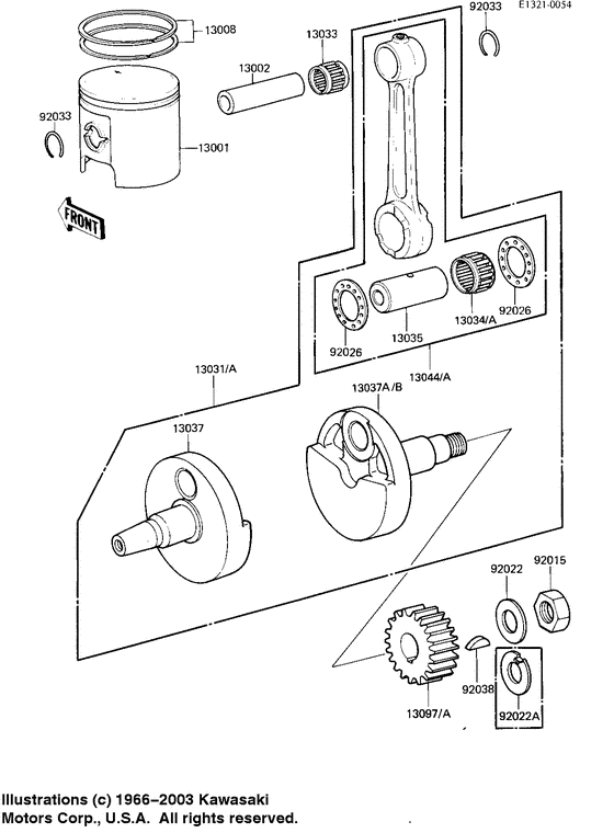 Crankshaft/piston