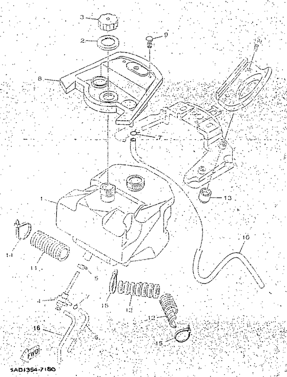 YN50R Топливный бак