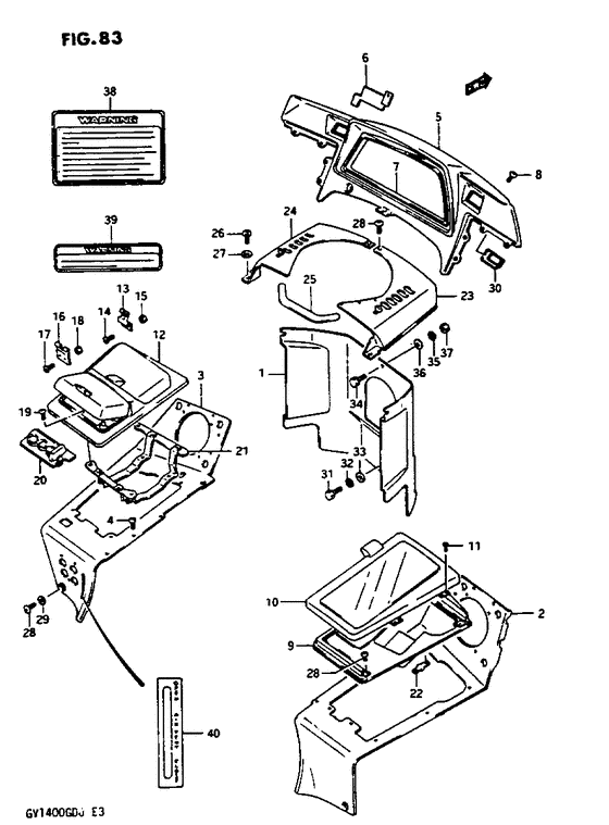 Inner cowling gv1400gcg/gch