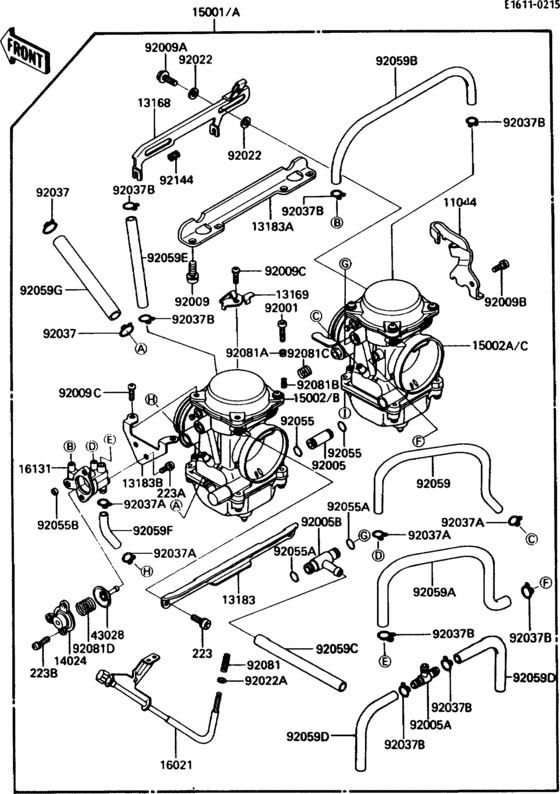 EX250 Carburetor(1 / 2)