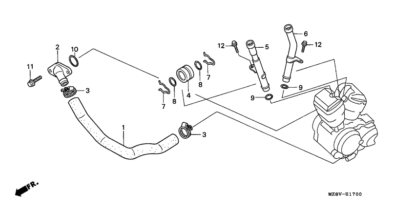 VT600CD Труба водная
