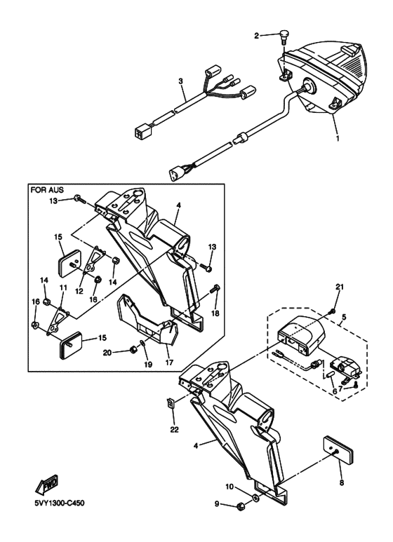 Taillight unit ass`y
