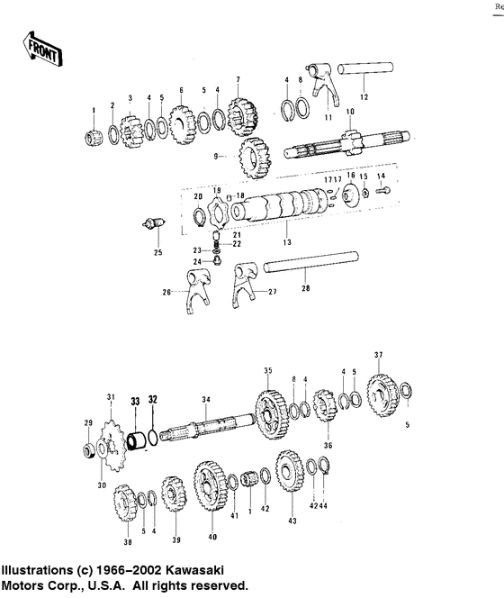 Transmission/change drum