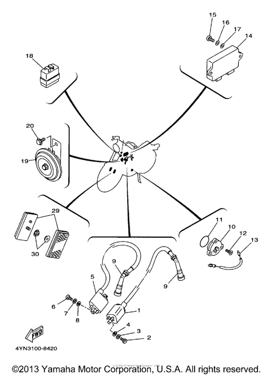 XV535KC Электрика