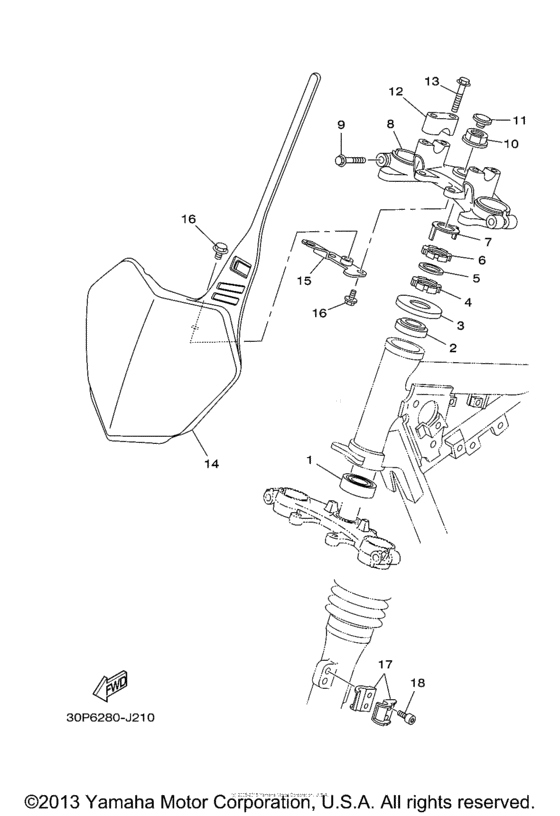 TTR125LEB Управление