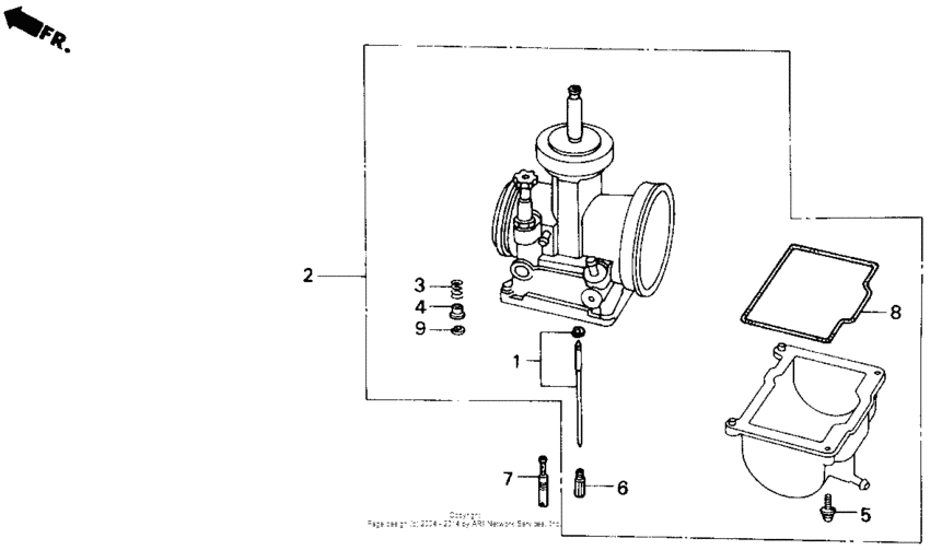 Carburetor o.p.kit 85-89
