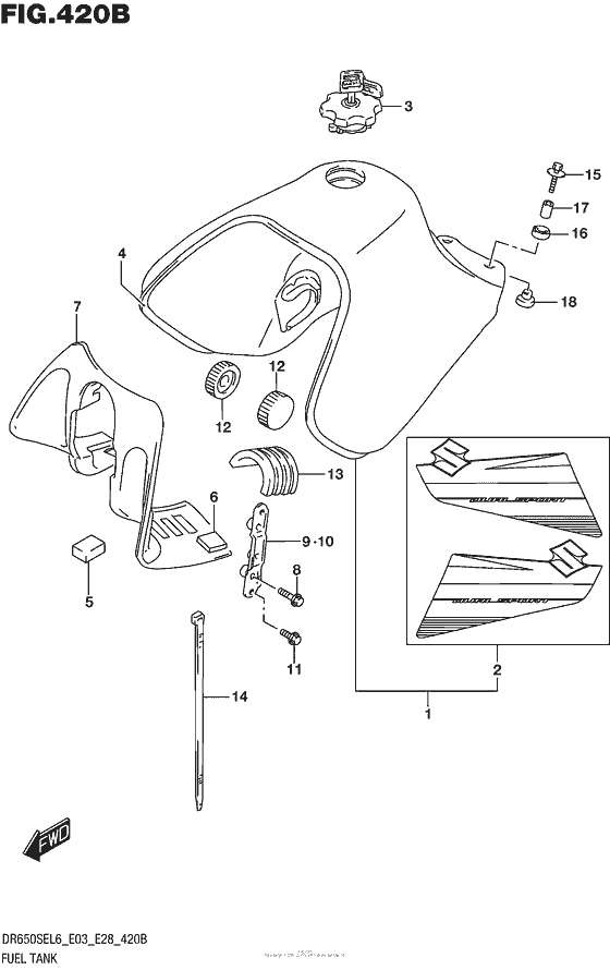 Fuel Tank (Dr650Sel6 E28)