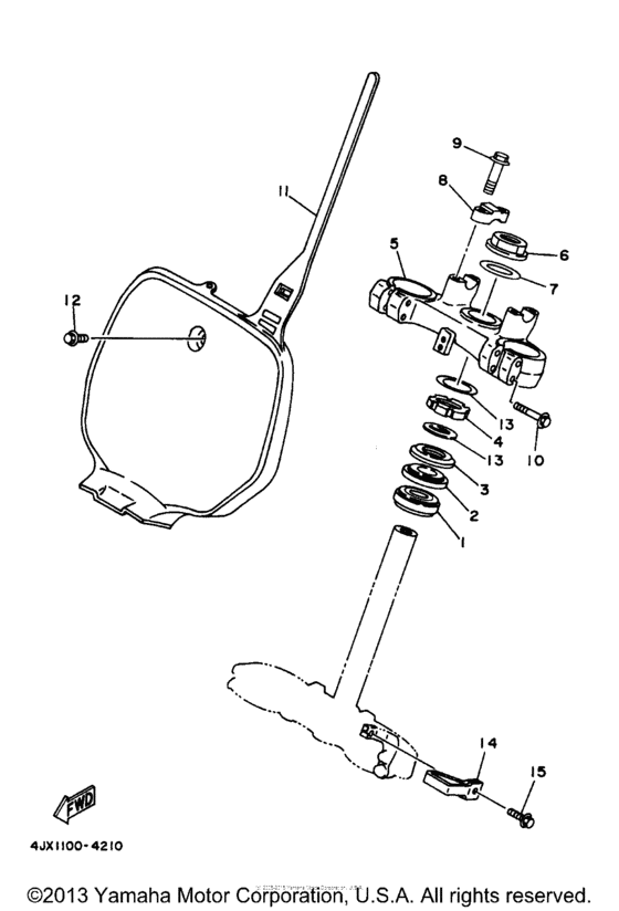 WR250Z Управление
