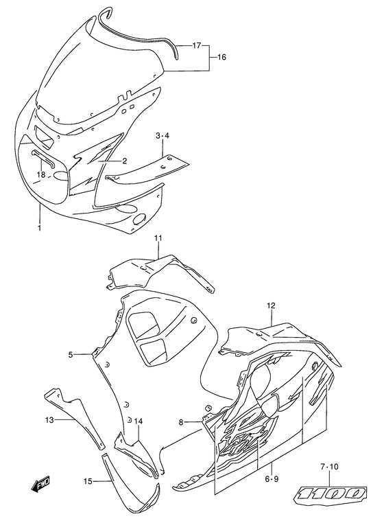 Cowling body