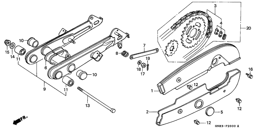 Swingarm/chain case