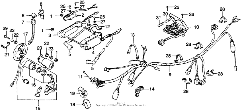 Cb360t wire harness