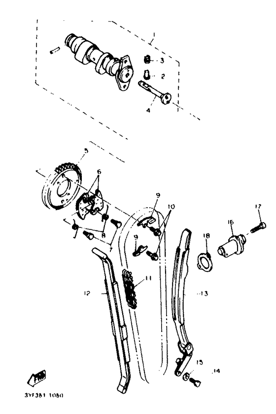 Camshaft. chain