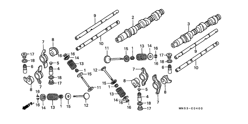 GL1500A Распред вал / клапана