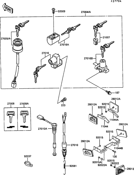 Ignition switch(1/2) (ar50-c8/c9)