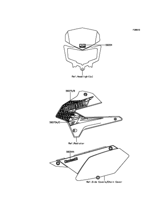 KLX250 デカール(グレーストーン)(VGF)