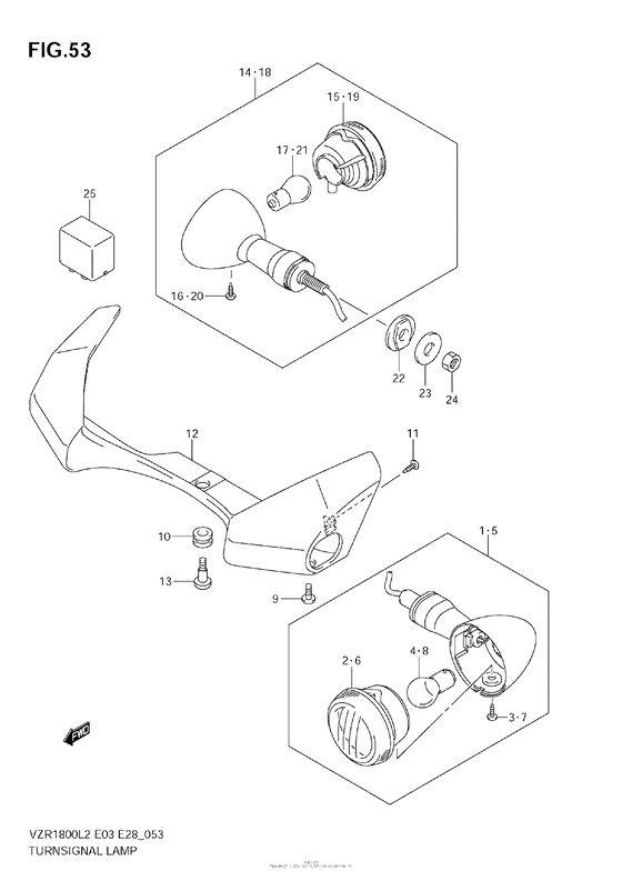VZR1800 Turnsignal Lamp (Vzr1800Z L2 E33)