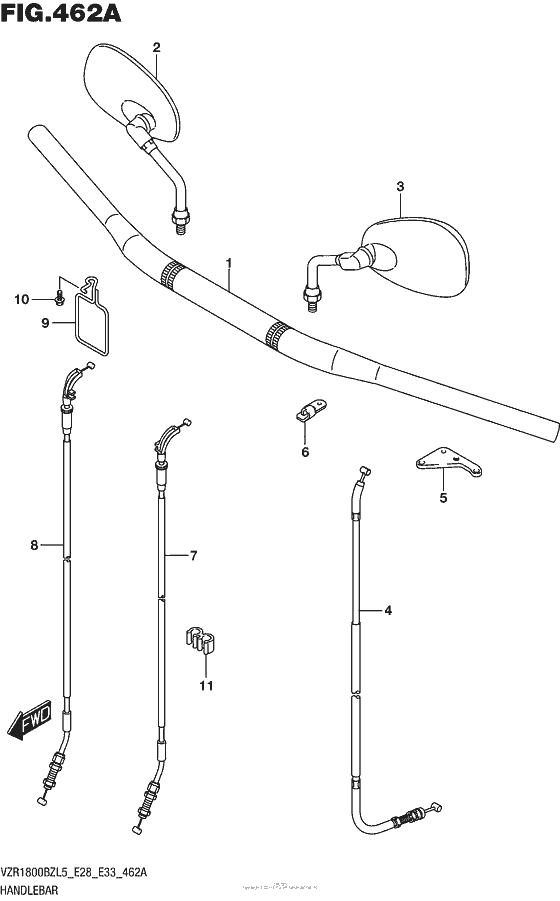 Handlebar (Vzr1800Bzl5 E28)