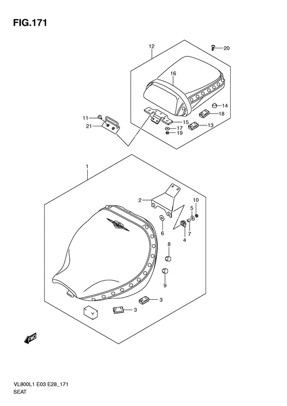 VL800 Пружина
