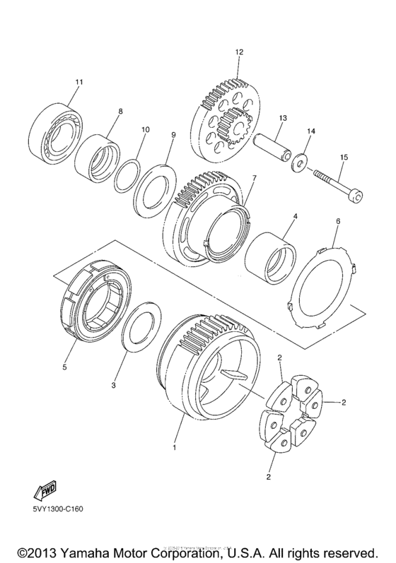 FZS10YCL Стартер