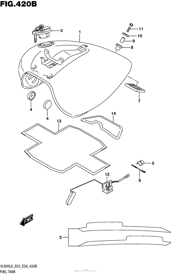 Fuel Tank (Vl800L6 E28)