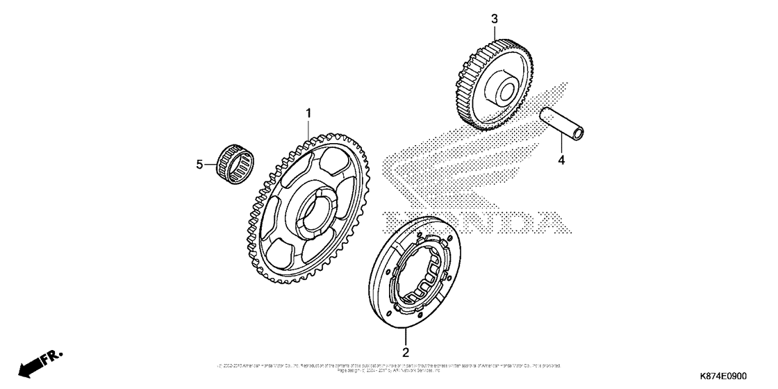 CMX300 (ABS) Муфта стартера