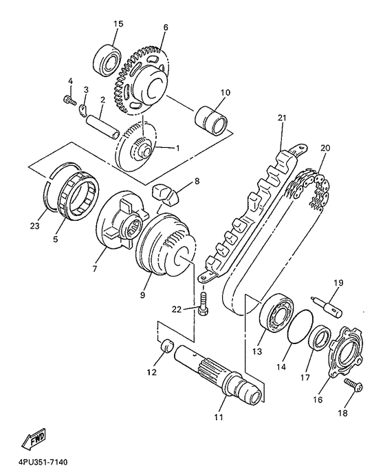 XJR1200 Стартер