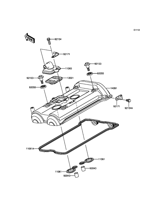 EX650 Крышка головки цилиндров
