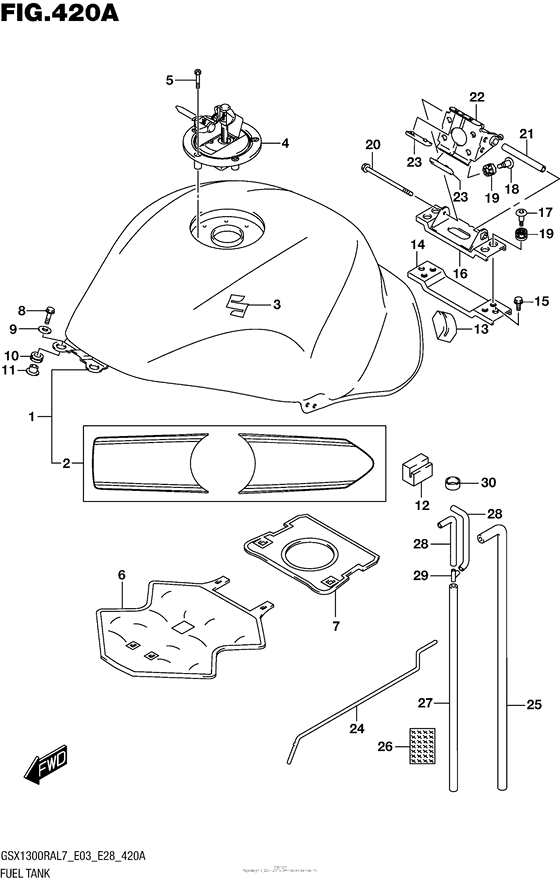 Fuel Tank (Gsx1300Ral7 E03)