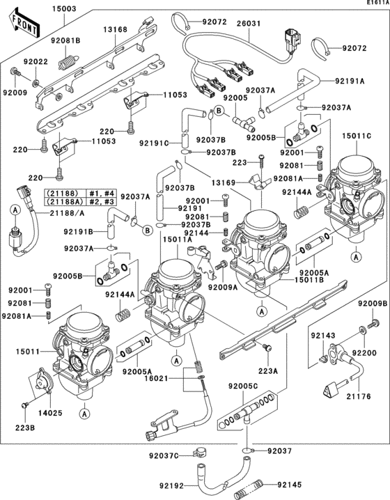 ZR1200 Carburetor(1 / 3)(ca)