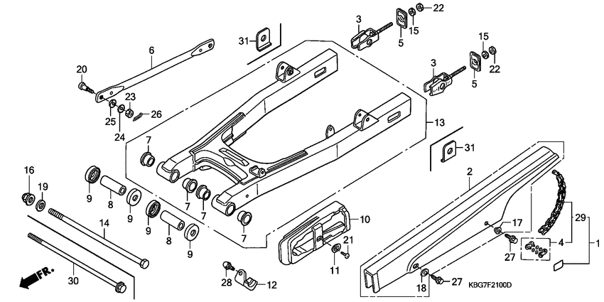 Swingarm/chain case