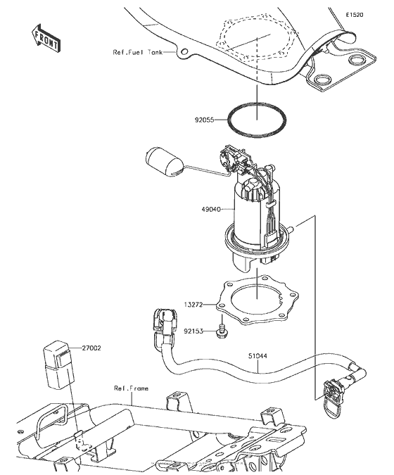 BR125 Топливный насос