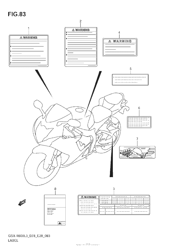Label (Gsx-R600L3 E33)
