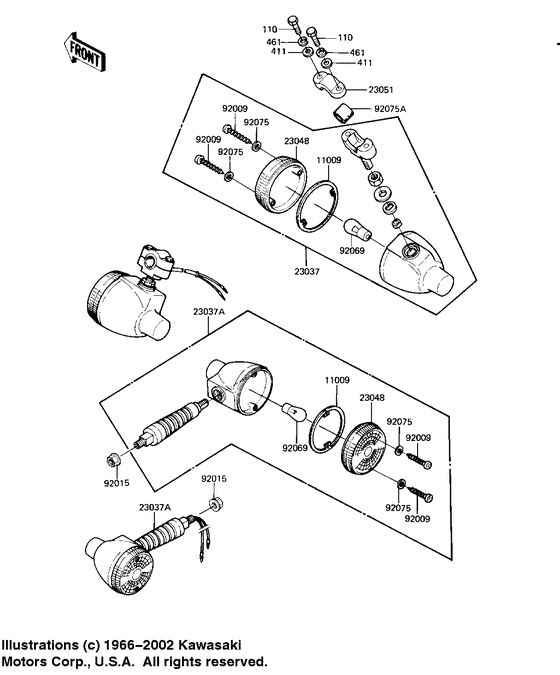 KE125 Поворотники