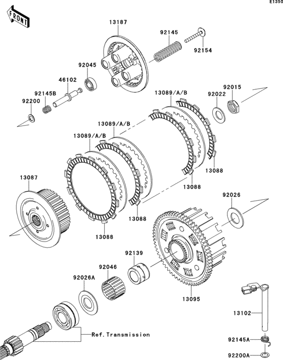 ZR800 Сцепление