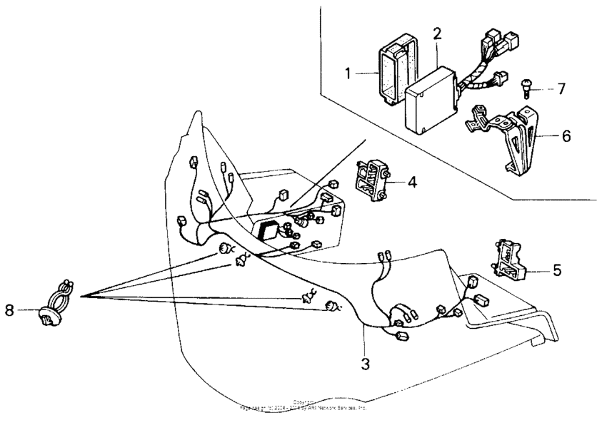 Fairing sub harness