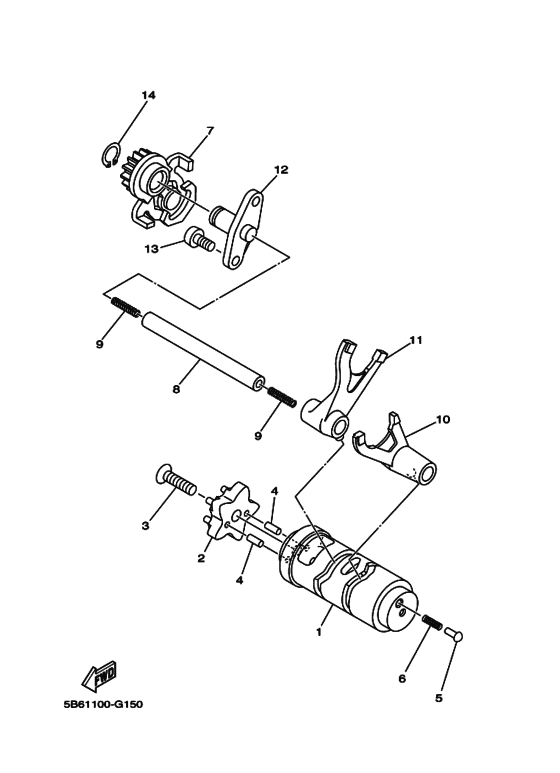 Shift cam & fork