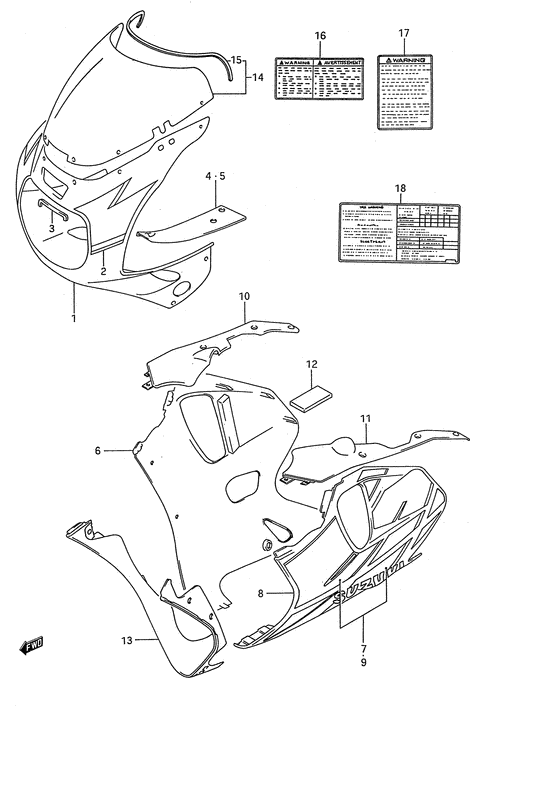 Cowling body