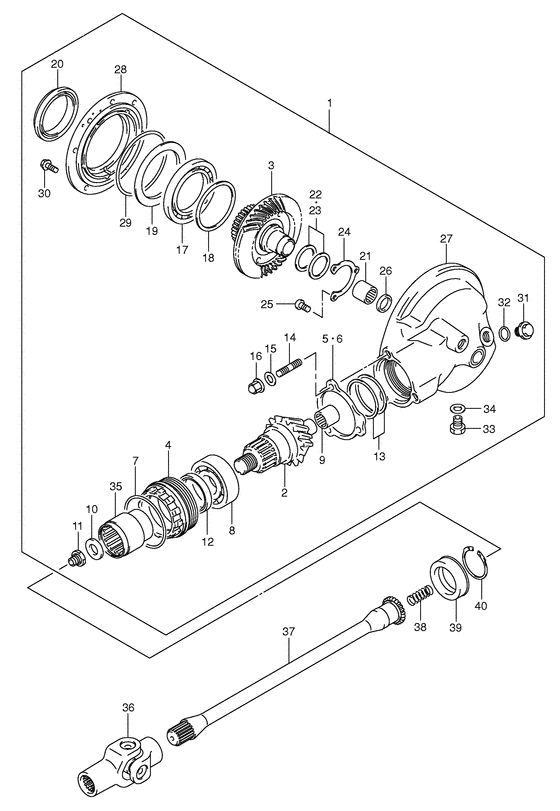 VL800 Карданный вал