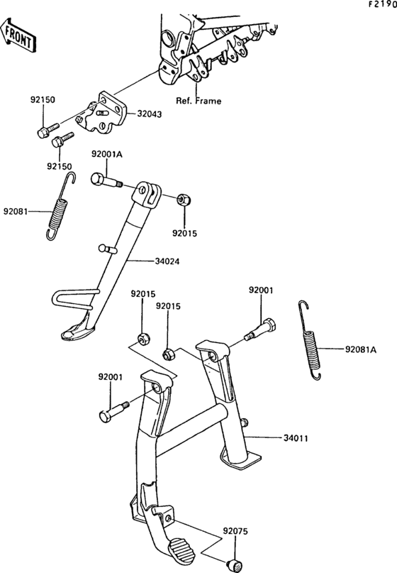 EX250 Подножка