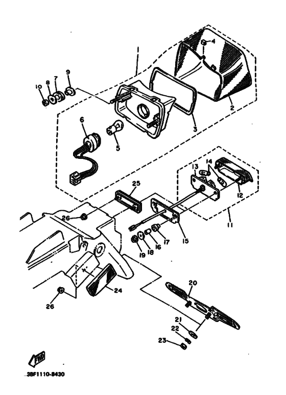 Taillight unit ass`y