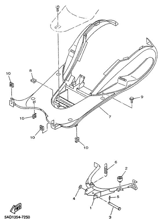 YN50R Stand. footrest