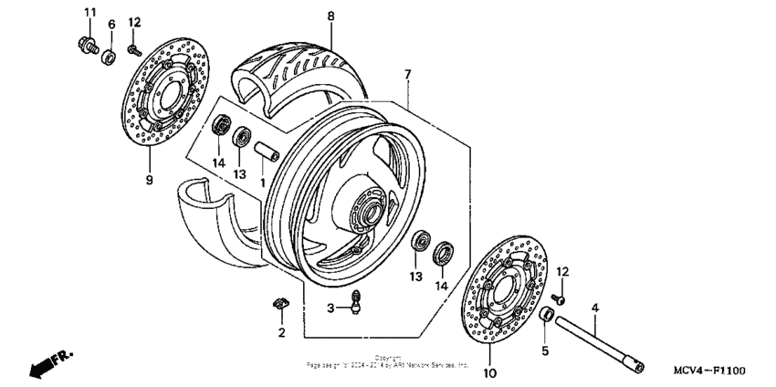 Front wheel (vtx1800r/n)