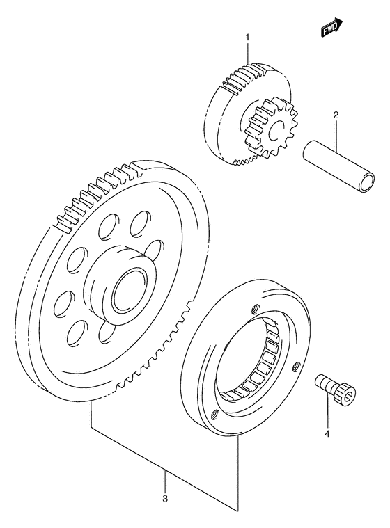 AN250 Муфта стартера