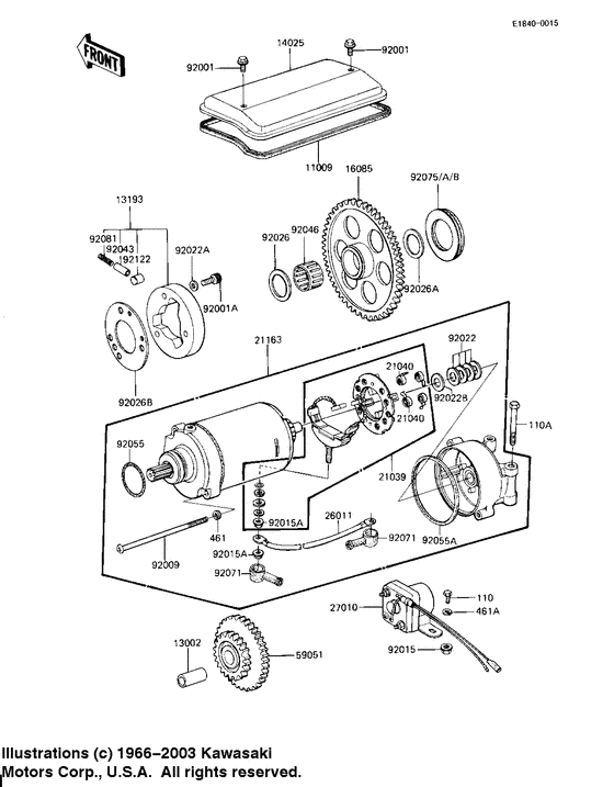 Starter motor/starter clutch